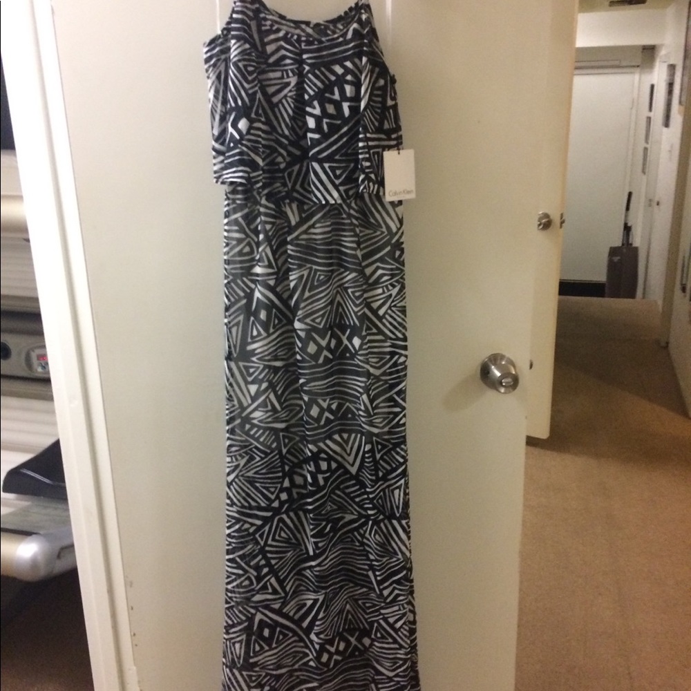 Black & White Maxi dress by Calvin Klein
